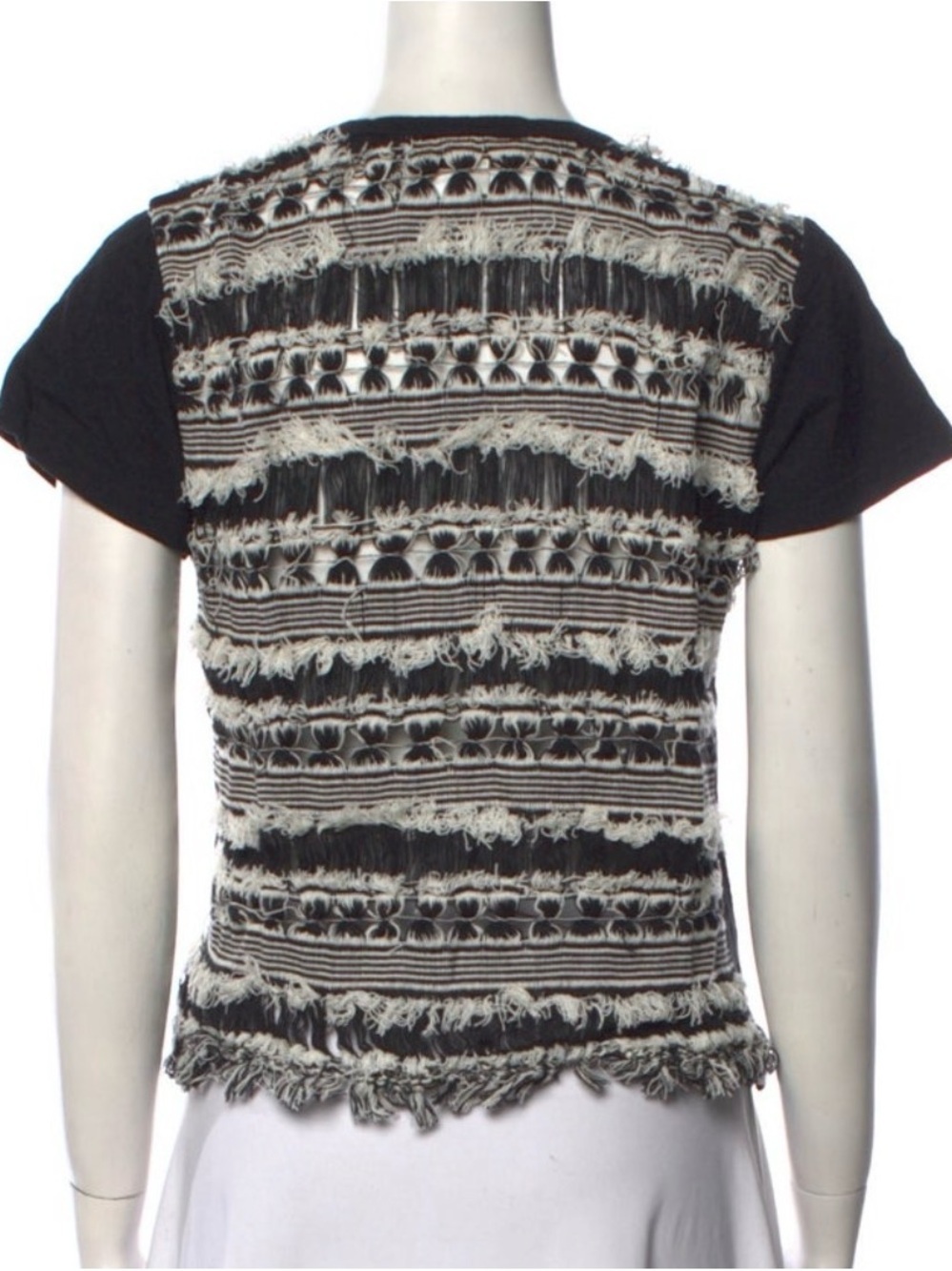 NWT Sea New York black and white Short Sleeve Knit Tee size S
